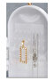 Plastic Foldable Mirrored Standing Jewelry Stand - Jewelry Organizer White - 3