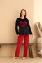 Velvet Red Love Women's Pajama Set - 3