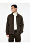 Regular Fit Classic Collar Pocketed Cotton Zipper Shirt Jacket