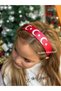 Moon Star Printed Red and White Leather Crown Female Children Flag-Themed School Festival Crown - 2