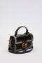Authentic Phaeton Metal Logo Embroidery and Belt Detail Small Size Women's Hand and Shoulder Bag Lv930576 Black - 2