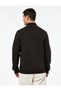 Fleece-Lined Long Sleeve Pocket Detailed Basic Zippered Cardigan - 4