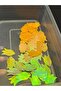 50 Pieces 3 cm Laser Cut Tulip Bag Sequins Yellow