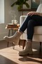 Elegant Beige Elastic Rubber Sole Women's Boots - 3