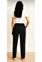 Polka Dot Patterned Suede Fabric Relaxed Fit Single Bottom Pajamas - 2
