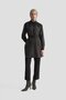 Woven Sequin Paneled Double Suit with Trousers Anthracite 25Kt664