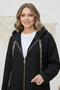 Zippered Plush Cap Z4739 Black - 2