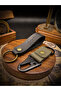 Handmade Keychain Set - 2 Pieces Genuine Leather Keychains