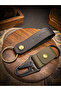 Handmade Keychain Set - 2 Pieces Genuine Leather Keychains - 6