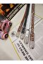 Rectangular 1.5cm Silver Buckle Set of 4 Women's Trouser Belts, Dress Belts, Coat Belts - 4