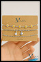 Triple Chain Bracelet Set |   Silver Color |   Heart-Shaped |   Pearl and Daisy Detailed |   Women's Jewelry Accessory