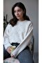 Baklava Pattern Casual Daily Low Shoulder Stylish Women's Sweater - 3