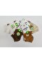 Teddy Bear Patterned Children's Socks for Ages 5-6 / Pack of 4 Cotton Children's Socks / Colorful Patterned Children's Socks - 3