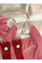 Red Striped Mother-Baby Set Mother Buckle Baby Feeding Bib and Baby Socks - 8