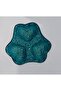 Handmade Chinese Ceramic Relief Patterned Heart Model Turquoise / Green Snack Bowl - Breakfast Bowl - Presentation Plate / Gift Plate - 4