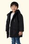 Boy's black fur-lined water and windproof k Hooded winter coat & parka - 2