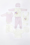 Teddy Bear Embroidered 100% Cotton Newborn Clothes 10-Piece Hospital Discharge Set - 2