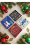 New Year's Themed Stone Coasters, New Year's Gift, Set of 4, Home Decor
