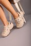 Unisex Sandals Slippers Cappuccino Orthopedic Non-Slip High Sole Daily Hospital Sea Pool Slippers