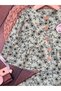 Premium Thessaloniki Knitted Velvet Fabric Floral Detailed 2-Piece Baby Girl Set - 8