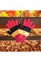 Waiter Size Boy's Gloves Yellow Red - 8-12 Years Old - 3