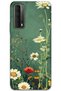 Huawei P Smart 2021 Case Hd Pattern Printed Back Cover - Green Daisy