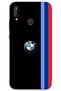 Huawei P20 Lite Case Hd Pattern Printed Back Cover - Black Three Stripes