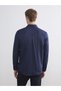 Front Button Closure Plain Long Sleeve Men's Shirt - 4