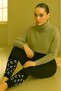 3 Basic Patterned Leggings with Cotton Content - 7