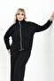 Modal Fabric Front Pleated Trousers & Adjustable Jacket Top and Bottom Set - 6