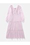 AE Long-Sleeve Tiered Embroidered Midi Dress - 3