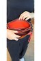 Genuine Leather Handmade Unisex Clutch with Card Holder Compartment, Hand and Shoulder Bag with 3 Compartments - 3