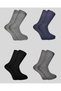 4-Pack Lambswool Men's Winter Multi-Colored Socks - 2