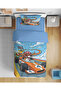Racer Dog Patterned 3D Digital Printed Single Children's Duvet Cover Set Sleeping Set