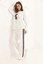 Women's Scuba Leopard Detailed Suit White