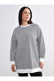 I Big Size Zero Roba Collar Striped Women's Sweatshirt Tunic from Freezen Store - 2