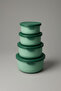 Set of 4 Round Storage Containers (0.45 ml - 0.8 ml - 1.5 L - 2.5 L) Microwave and Freezer Compatible - 2