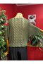Khaki Hair Knitwear Sweater - 8