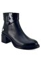 8430 Genuine Leather Daily Women's Boots-Black