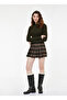 Mock Neck Regular Fit Khaki Sweater Women 6Wak90337Ht