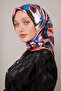 وشاح كريستالي بنمط زهرة برتقالية - 2