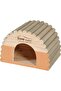 Home Color Wooden House - Round Timbers (Medium - Orange)