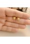 Wise Woman Aura Vip Silver and Gold Color Steel Ball Earrings Suitable for Daily Use - 4