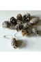 12 Pine Cone Gold Christmas Tree Ornaments - Christmas Party Entertainment - 3
