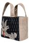 Women's vegan black medium tote bag - warner bros bugs bunny playful bugs design - 4