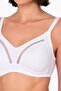 Women's Tulle Detail Shaping / Sculpting Bra |   White 706 - 2