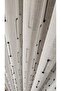 Ecru Linen Tulle Curtain with Vertical Stripes 1/2.5 Medium Pleat Wrinkle-Free, No Ironing Required, Suitable for Any Room