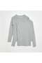 Basic Solid Long-Sleeve T-Shirts GREY
