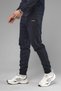 Unisex Regular Fit Pocketed Interlock Pique Sweatpants - Navy Blue