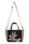 Women's vegan black medium tote bag - warner bros bugs bunny playful bugs design - 5